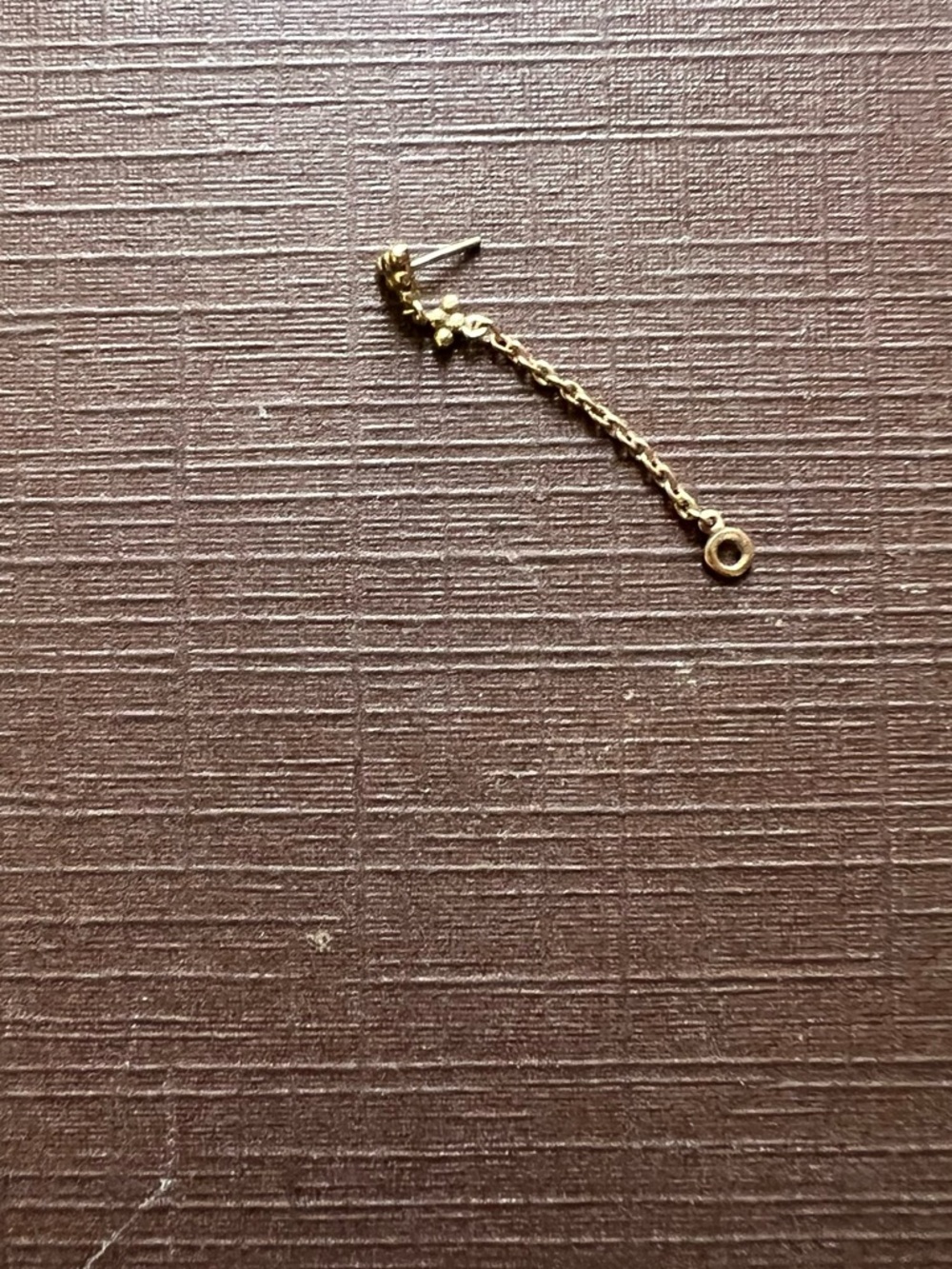 Pupil Hall “This and That Lasso” Mini Threadless Chain Earring – Rose Gold - Picture 7 of 7